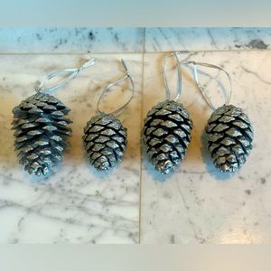 Handcrafted Natural Pinecone Christmas Ornaments